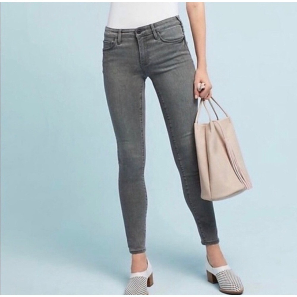 Pilcro and the Letterpress Stet Skinny Jeans Grey Anthropologie Size‎ 29